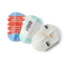 Kinder Jungen rutschfeste Socken 6 Paare Bunte Socken mit Tiermotiven Baumwolle Polyester Elasthan Bequeme Socken für Kinder 3