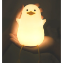 Kinder Nachtlicht Ente ABS Silikon wiederaufladbare LED Lampe mit USB 1200mAh Batterie 2 Helligkeitsstufen lange Laufzeit 2