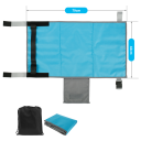 Kinder reisdashboard voor in het vliegtuig 79 x 44 cm Organizer voor de klaptafel Praktische speelonderlegger van polyester 3