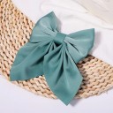 Kinder satijnen haarstrik 11,5 cm Effen Duckbill Speld Elegante haaraccessoire voor meisjes 18