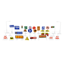 Kinder Spielmatte 83x57cm Weicher Teppich mit Stadtplan Straßen Parkplatz Verkehrszeichen Klettermatte Dicke 0,5-1cm 3