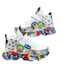 Kinder Sport Sneakers Jungen Sneakers Graffiti Muster Casual Jungen Schuhe 1