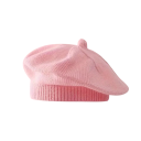 Kinder Strick Winter Baret 1–3 Jahre Einfarbiger Polyester Warmer Baret für Kinder Weiche Wintermütze im französischen Stil 5