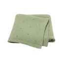 Kinder Strickdecke 70x90 cm aus feiner Baumwolle Mimixiong für Babys im Kinderwagen, im Kinderbett oder zu Hause Weiche Decke für das Kinderbett 9