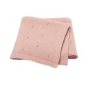 Kinder Strickdecke 70x90 cm aus feiner Baumwolle Mimixiong für Babys im Kinderwagen, im Kinderbett oder zu Hause Weiche Decke für das Kinderbett 7