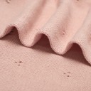 Kinder Strickdecke 70x90 cm aus feiner Baumwolle Mimixiong für Babys im Kinderwagen, im Kinderbett oder zu Hause Weiche Decke für das Kinderbett 3