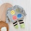 Kinder-Sweatshirt mit Smileys und Hose L1488 5