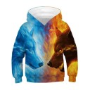 Kinder-Sweatshirt mit Wolf L528 6