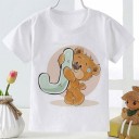 Kinder-T-Shirt mit einem Buchstaben 10