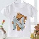 Kinder-T-Shirt mit einem Buchstaben 8