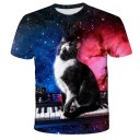 Kinder-T-Shirt mit Katze B1456 9