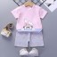 Kinder-T-Shirt und Shorts L1095 12