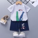 Kinder-T-Shirt und Shorts L1095 6