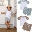 Kinder-T-Shirt und Shorts L1185 1