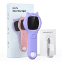 Kinder Taschen-Digitalmikroskop mit Display, Vergrößerung und LED-Licht – rosa oder lila 3