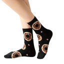 Kinder Unisex Socken 5 Paare Bunte Socken mit Essensmotiven Polyester Elasthan Elastische Bequeme Socken für Kinder 3