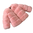 Kinder Winter Mädchenjacke Pelz Warme Fleecejacke Baumwolle Polyester Viskose Weiche warme Ausführung Stilvolle Winterjacke für Mädchen 5