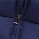 Kinder Winterjacke einfarbig mit Kapuze Warme Baumwoll-Wolljacke mit Reißverschluss Bequeme warme Winterjacke für Kinder 7