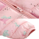 Kinder Winterjacke mit Kapuze und Ohren Unisex warme Jacke mit Reißverschluss Weicher wärmender Polyester Niedliche Winterbekleidung geeignet für Jungen und Mädchen 2