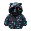 Kinder Winterjacke mit Kapuze und Ohren Unisex warme Jacke mit Reißverschluss Weicher, wärmender Polyester Niedliche Winterkleidung für Jungen und Mädchen 1