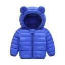 Kinder Winterjacke mit Kapuze und Ohren Unisex warmer Polyesterjacke für Jungen und Mädchen Bequeme Winterkleidung für kaltes Wetter 7