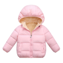 Kinder Winterjacke mit Kapuze und Reißverschluss Unisex warme Winterjacke mit Taschen Baumwolle Wolle Bequeme wärmende Jacke für Jungen und Mädchen 7