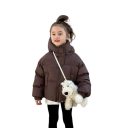 Kinder Winterjacke mit Reißverschluss und Kapuze Unisex warm für Jungen und Mädchen Bequeme Winterbekleidung Baumwolle Polyester warme weiche Jacke 7