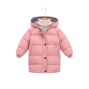 Kinder Winterjacke mit Reißverschluss und Kapuze, warmer Baumwoll-Polyester-Mantel für Jungen und Mädchen, bequeme Winterbekleidung für die Kälte 1