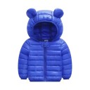 Kinder winterjas effen met capuchon Rits- en drukknoopsluiting Warme polyester jas voor kinderen Comfortabele winterpasvorm 7