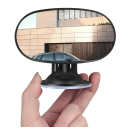 Kinderautospiegel 13x6,5 cm 360° draaibaar Zuignap voor voorruit of zonneklep Observatiespiegel voor baby&#39;s Achterbank 7