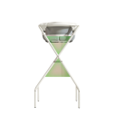 Kinderbad 3 in 1 met opvouwbaar statief 72 cm metalen constructie voor het baden van baby's thuis en in de badkamer 5