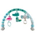 Kinderbogen mit Rasseln 31 x 51/87 cm Mit Clip für den Kinderwagen und das Bett Halterung für 3 hängende Spielzeuge Ein Spielzeug mit Melodie Visuelle 1