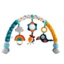 Kinderbogen mit Rasseln 31 x 51/87 cm Mit Clip für Kinderwagen und Bett 3 schaukelnde Spielzeuge Vogel mit Melodie Spiegel und Rassel Befestigung 1