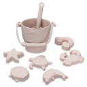 Kinderen 8-delige zandset met emmer 175 × 123 × 260 mm zandvormpjes en schep set voor zandbak, strand en water 3