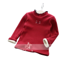 Kinderen gebreide trui met omgeslagen col en geborduurd motief Effen warme trui van katoen, acryl en polyester Stijlvolle top voor jongens en meisjes 4