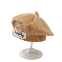 Kinderen gebreide winter baret 1–3 jaar Polyester warme baret met een teddybeer Zachte wintermuts voor kinderen schattige accessoire 9