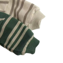 Kinderen gestreepte hoodie met lange mouwen en O-hals Katoen en polyester Vrije casual trui voor jongens en meisjes Effen strepen Verschillende kleuren 3