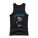 Kinderen katoen tanktop met haai print Effen mouwloze T-shirt met O-hals Zomertop voor jongens en meisjes Comfortabele tanktop 4