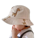 Kinderen katoenen hoed giraffe Hoofdomtrek 50–52 cm Kinderen zomerhoed 2–5 jaar Lichte beschermende hoed tegen de zon voor kinderen 2