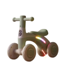 Kinderen loopfiets met plastic frame 4 wielen voor peuters en kleine kinderen veilige lichte afzet en ontwikkeling van balans 3