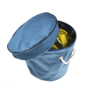 Kinderen opbergemmer 32 x 28 cm met opvouwbare mat 150 cm Oxford stof Speelgoed organizer Draagbare mand met mat 2