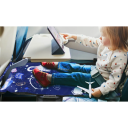 Kinderen Reisbord voor het Vliegtuig 79 x 44 cm Blauw met Vliegtuigpatroon Vouwtafel van Oxfordstof voor Plezier tijdens het Reizen 2