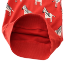 Kinderen rode hoodie met zebra print en ronde hals voor jongens en meisjes 4