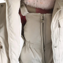 Kinderen winterjas en overall unisex met rits en drukknoop met capuchon met bont Warm donzen set van polyestervezel Warme winterkleding 3