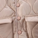 Kinderen winterjas van polyester en katoen Unisex warme jas met drukknopen en zakken Comfortabele winterjas voor kinderen Warme winterjas 4