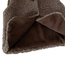 Kinderen wintervest van lamswol met V-hals Effen pluche vest met knopen Warme herfstjas voor jongens en meisjes Fluwelen uitvoering 2