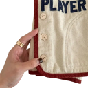 Kinderjeansweste 2025 Frühling und Herbst Baumwollweste für Jungen und Mädchen mit dem Aufdruck Cloud Nine Best Player Bunte Weste mit Knöpfen aus Polyester 3
