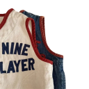 Kinderjeansweste 2025 Frühling und Herbst Baumwollweste für Jungen und Mädchen mit dem Aufdruck Cloud Nine Best Player Bunte Weste mit Knöpfen aus Polyester 7