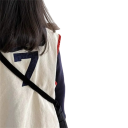 Kinderjeansweste Frühling und Herbst Baumwollweste für Jungen und Mädchen Mit dem Aufdruck Cloud Nine Best Player Bunte Weste mit Knöpfen aus Polyester 9