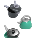 Kinderkeuken set 59 stuks Plastic speelgerei met accessoires Kook speelgoed met waterkoker, pan en groenten voor meisjes en jongens vanaf 3 jaar 8